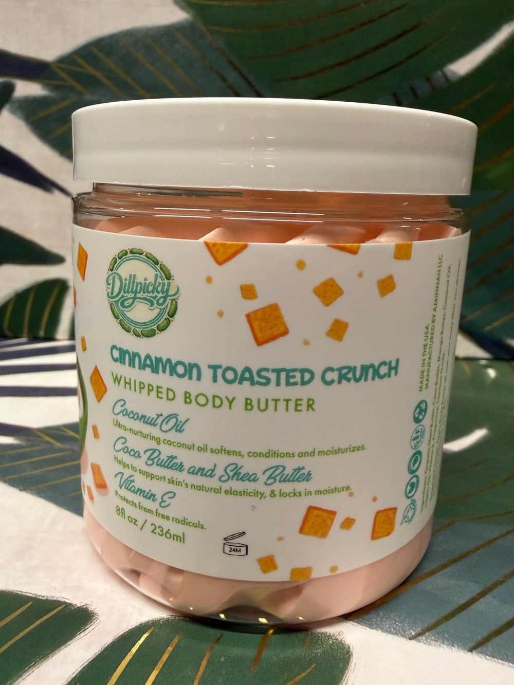 Aminnah DillPicky Cinnamon Toasted Crunch Whipped Body Butter 8 oz NEW